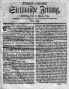 Stettinische Zeitung. Königlich privilegirte 1759, Nr 29