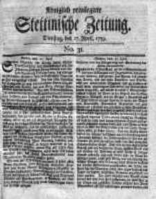 Stettinische Zeitung. Königlich privilegirte 1759, Nr 31