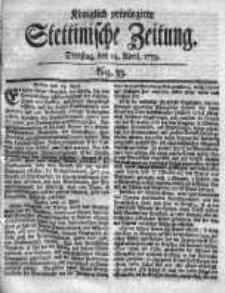 Stettinische Zeitung. Königlich privilegirte 1759, Nr 33