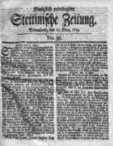 Stettinische Zeitung. Königlich privilegirte 1759, Nr 38