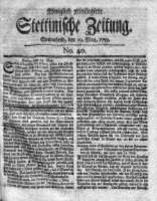 Stettinische Zeitung. Königlich privilegirte 1759, Nr 40