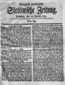 Stettinische Zeitung. Königlich privilegirte 1759, Nr 59