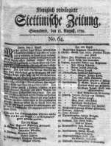 Stettinische Zeitung. Königlich privilegirte 1759, Nr 64