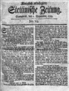 Stettinische Zeitung. Königlich privilegirte 1759, Nr 70