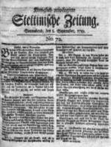 Stettinische Zeitung. Königlich privilegirte 1759, Nr 72