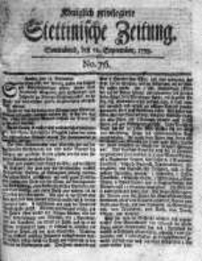 Stettinische Zeitung. Königlich privilegirte 1759, Nr 76