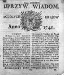 Uprzywilejowane Wiadomości z Cudzych Krajów 1741, Nr 233