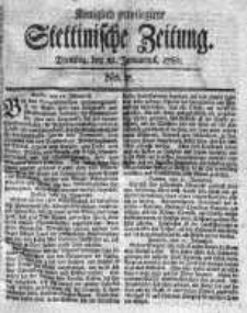 Stettinische Zeitung. Königlich privilegirte 1760, Nr 7