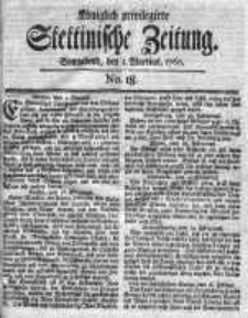 Stettinische Zeitung. Königlich privilegirte 1760, Nr 18