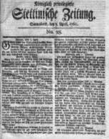 Stettinische Zeitung. Königlich privilegirte 1760, Nr 28