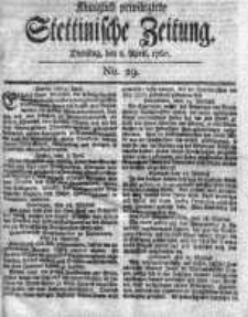 Stettinische Zeitung. Königlich privilegirte 1760, Nr 29