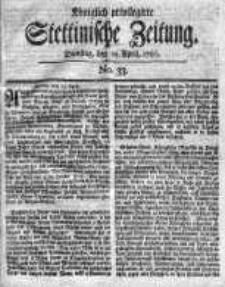 Stettinische Zeitung. Königlich privilegirte 1760, Nr 33