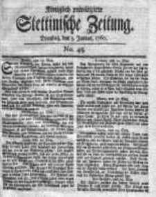 Stettinische Zeitung. Königlich privilegirte 1760, Nr 45