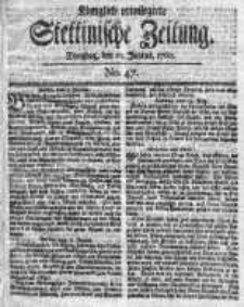 Stettinische Zeitung. Königlich privilegirte 1760, Nr 47