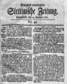 Stettinische Zeitung. Königlich privilegirte 1760, Nr 48
