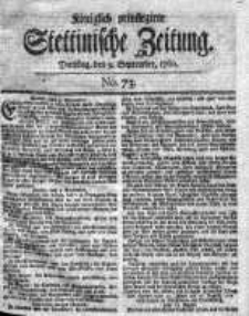 Stettinische Zeitung. Königlich privilegirte 1760, Nr 73