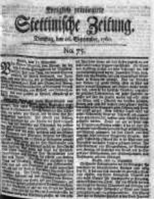 Stettinische Zeitung. Königlich privilegirte 1760, Nr 75
