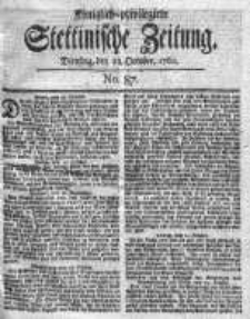 Stettinische Zeitung. Königlich privilegirte 1760, Nr 87