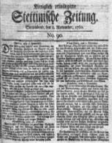 Stettinische Zeitung. Königlich privilegirte 1760, Nr 90