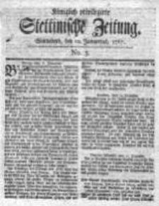 Stettinische Zeitung. Königlich privilegirte 1767, Nr 3