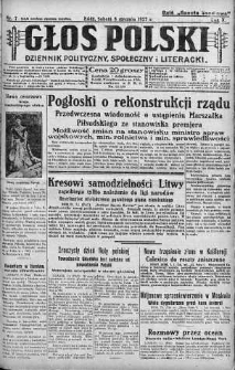 Głos Polski : dziennik polityczny, społeczny i literacki 8 styczeń 1927 nr 7