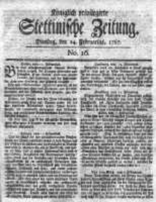 Stettinische Zeitung. Königlich privilegirte 1767, Nr 16