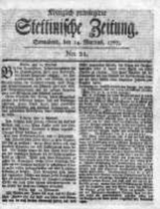 Stettinische Zeitung. Königlich privilegirte 1767, Nr 21