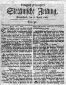 Stettinische Zeitung. Königlich privilegirte 1767, Nr 31