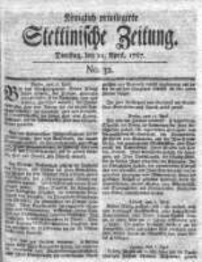 Stettinische Zeitung. Königlich privilegirte 1767, Nr 32