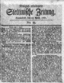 Stettinische Zeitung. Königlich privilegirte 1767, Nr 33