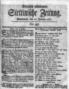 Stettinische Zeitung. Königlich privilegirte 1767, Nr 49