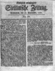 Stettinische Zeitung. Königlich privilegirte 1767, Nr 77
