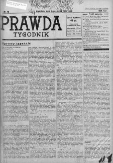 Tygodnik Prawda 4 marzec 1934 nr 10