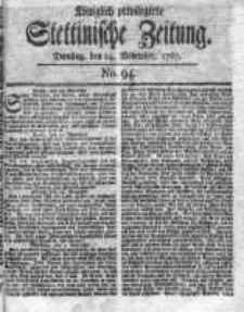 Stettinische Zeitung. Königlich privilegirte 1767, Nr 94
