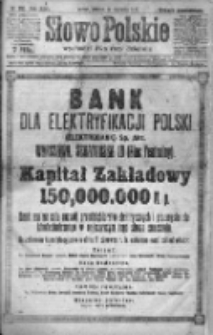 Słowo Polskie 1921, R.26, II, Nr 282
