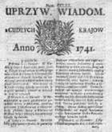 Uprzywilejowane Wiadomości z Cudzych Krajów 1741, Nr 262