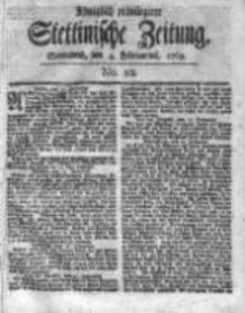 Stettinische Zeitung. Königlich privilegirte 1769, Nr 10