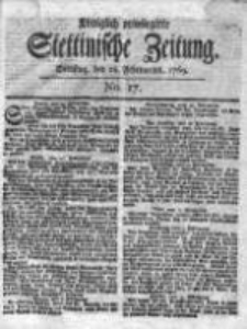 Stettinische Zeitung. Königlich privilegirte 1769, Nr 17