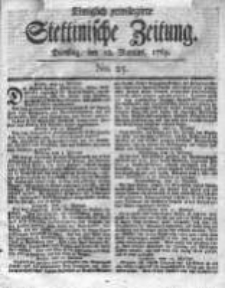 Stettinische Zeitung. Königlich privilegirte 1769, Nr 25