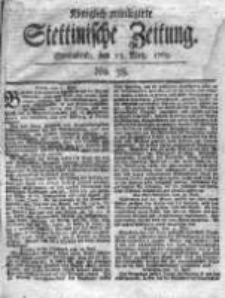 Stettinische Zeitung. Königlich privilegirte 1769, Nr 38