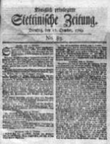 Stettinische Zeitung. Königlich privilegirte 1769, Nr 83