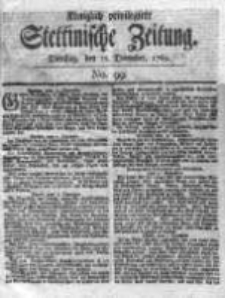 Stettinische Zeitung. Königlich privilegirte 1769, Nr 99