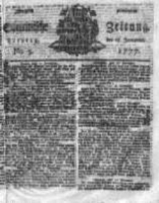 Stettinische Zeitung. Königlich privilegirte 1777, Nr 5