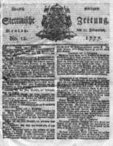 Stettinische Zeitung. Königlich privilegirte 1777, Nr 12