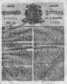 Stettinische Zeitung. Königlich privilegirte 1777, Nr 13
