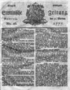 Stettinische Zeitung. Königlich privilegirte 1777, Nr 26
