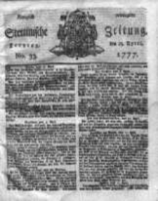 Stettinische Zeitung. Königlich privilegirte 1777, Nr 33