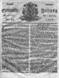 Stettinische Zeitung. Königlich privilegirte 1777, Nr 54