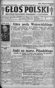 Głos Polski : dziennik polityczny, społeczny i literacki 4 luty 1927 nr 34