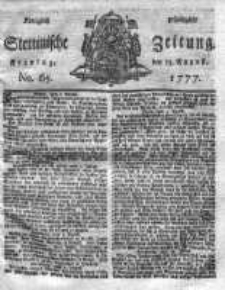 Stettinische Zeitung. Königlich privilegirte 1777, Nr 65